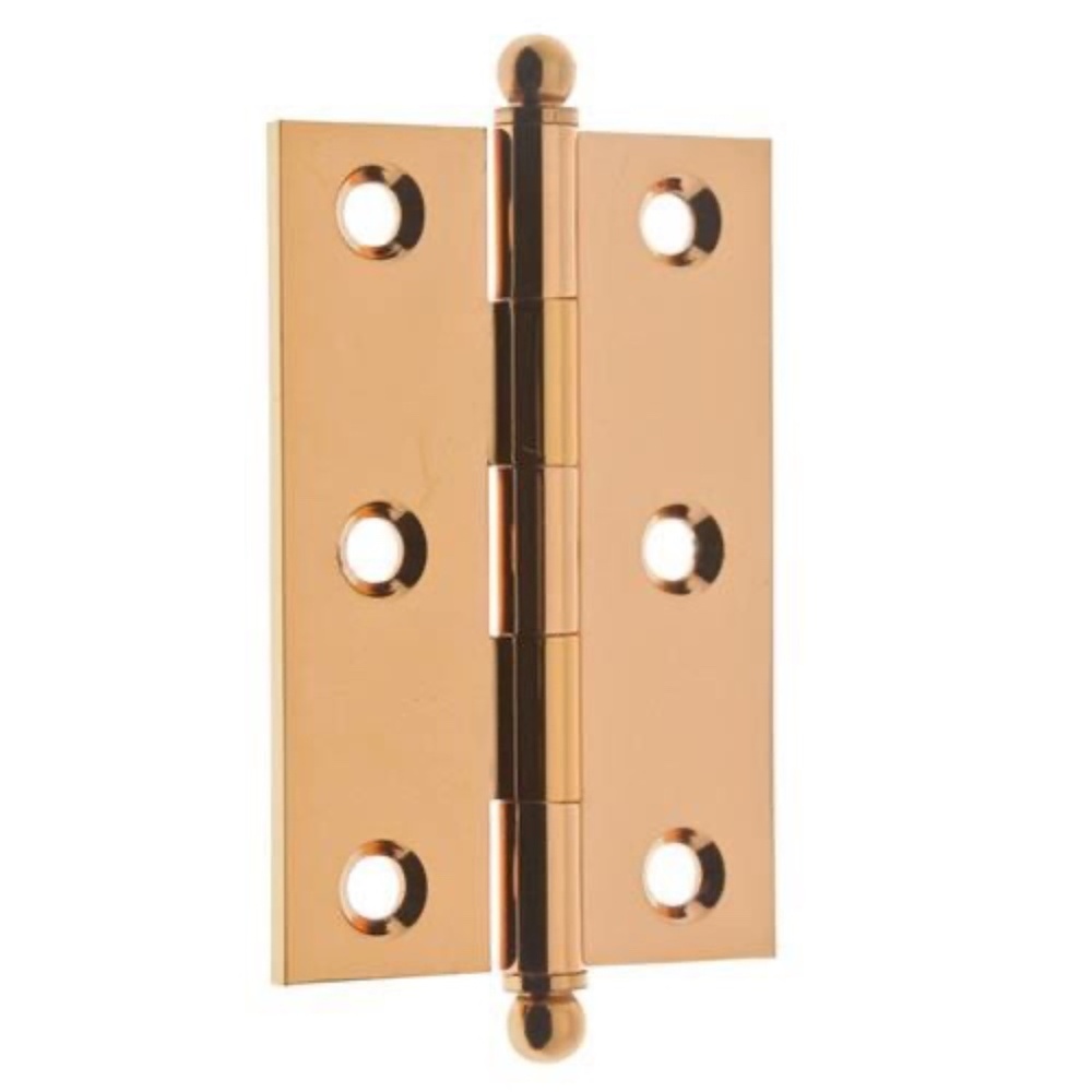 idh by St. Simons 83020-030 Cabinet Hinges -  Polished Brass,  Pair - 3 x 2 Inch
